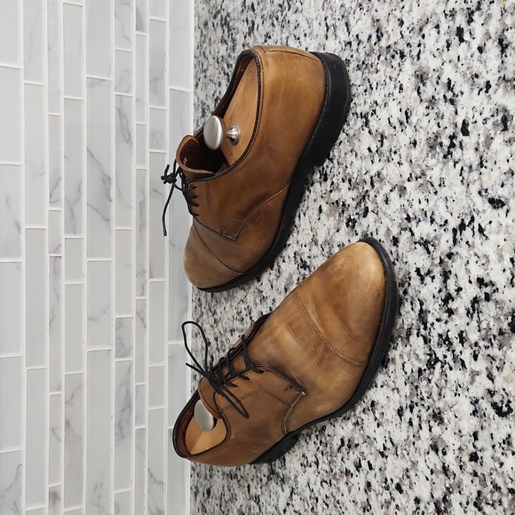 Allen Edmonds Other - Light Brown Allen Edmonds Lexington Cap-Toe Leather Oxford Dress Shoes sz 10 D